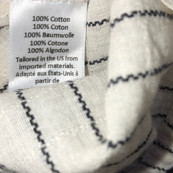 Sam & Lavi size medium cream & black striped dress - Picture 8 of 8